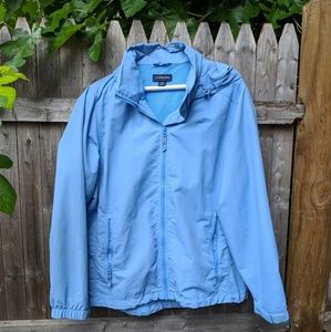 Lands end light jacket, windbreaker with hood LP